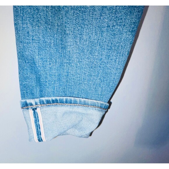 Uniqlo Jeans Mens 29x32 Fits 30x31 Redline Selvedge Whiskering Faded  Blue Denim - Picture 4 of 16